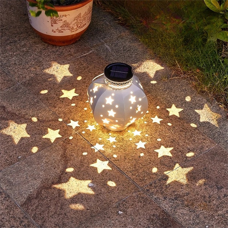 Hanging Outdoor Lighting - Bahçe Yıldız Projektör Lambası Asılı Güneş