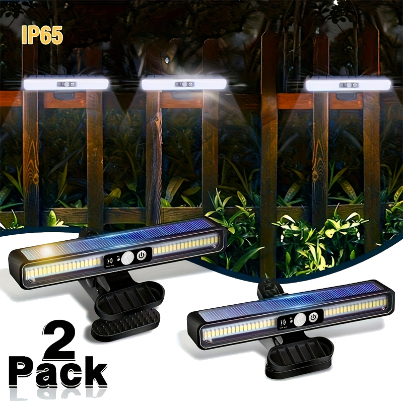 Outdoor Lighting For Fence - Klipsli Güneş Enerjili Hareket Sensörlü Dış