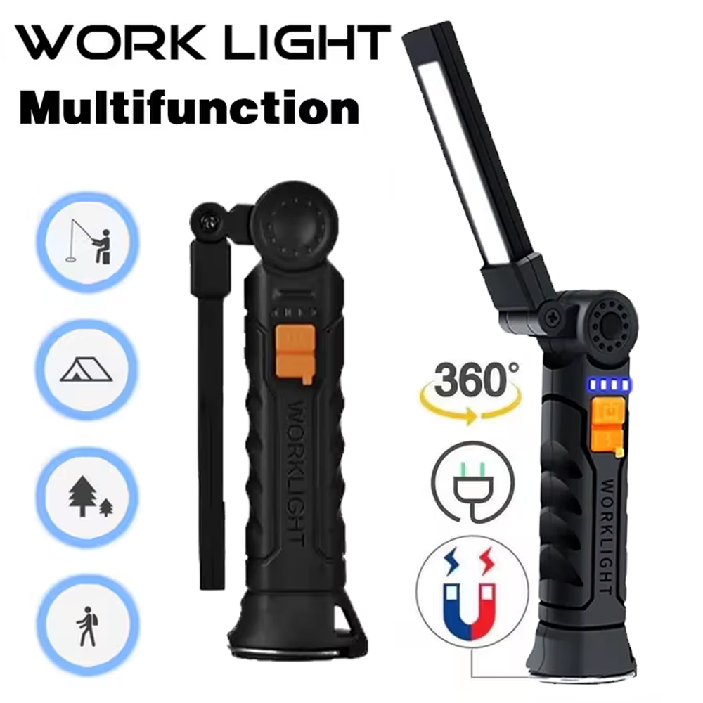 Outdoor Lighting House - Taşınabilir COB LED El Feneri USB