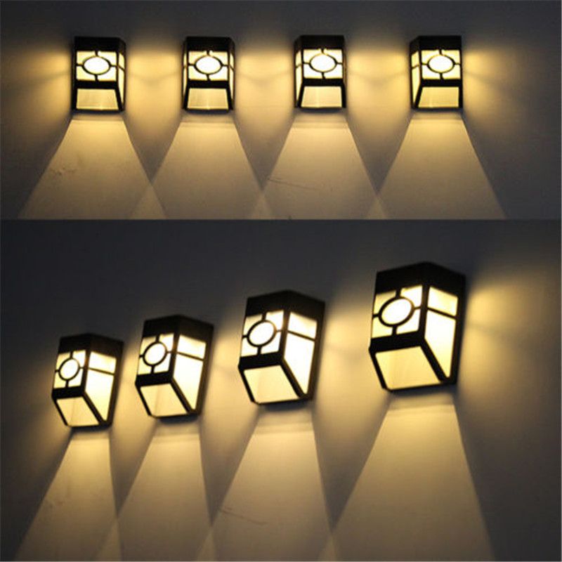 Outdoor Lighting For Fence - Güneş enerjili duvar montajı LED ışık