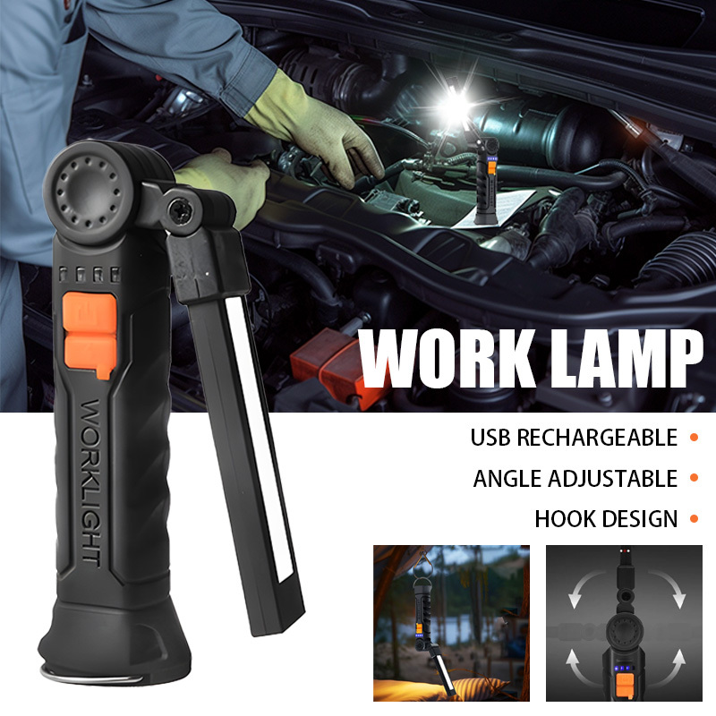 Hanging Outdoor Lighting - Taşınabilir COB LED El Feneri USB