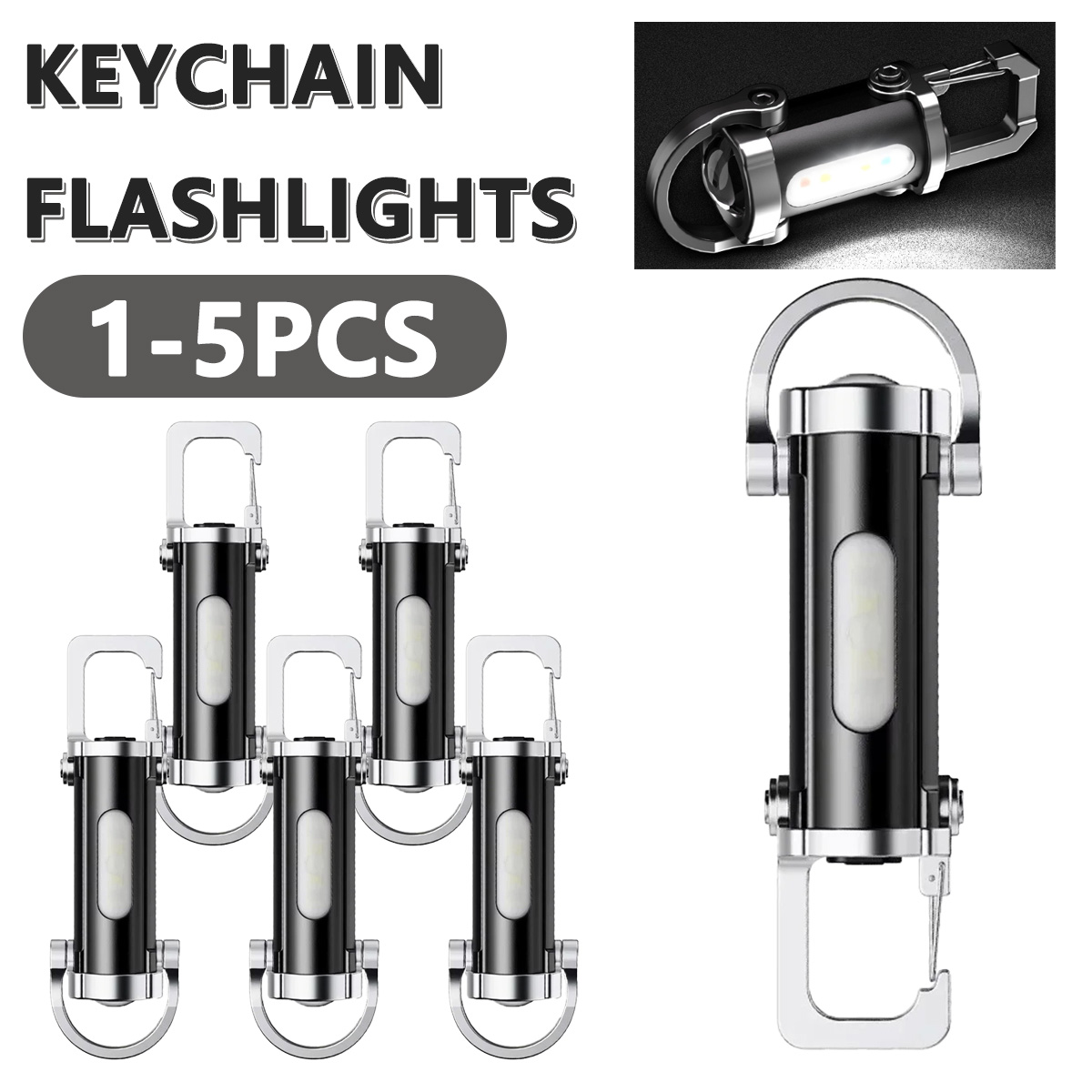Hanging Outdoor Lighting - Güçlü EDC LED El Feneri Anahtarlık