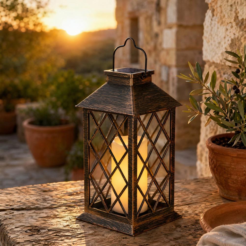 Hanging Outdoor Lighting - Retro Güneş Enerjili Fener, Dış Mekan