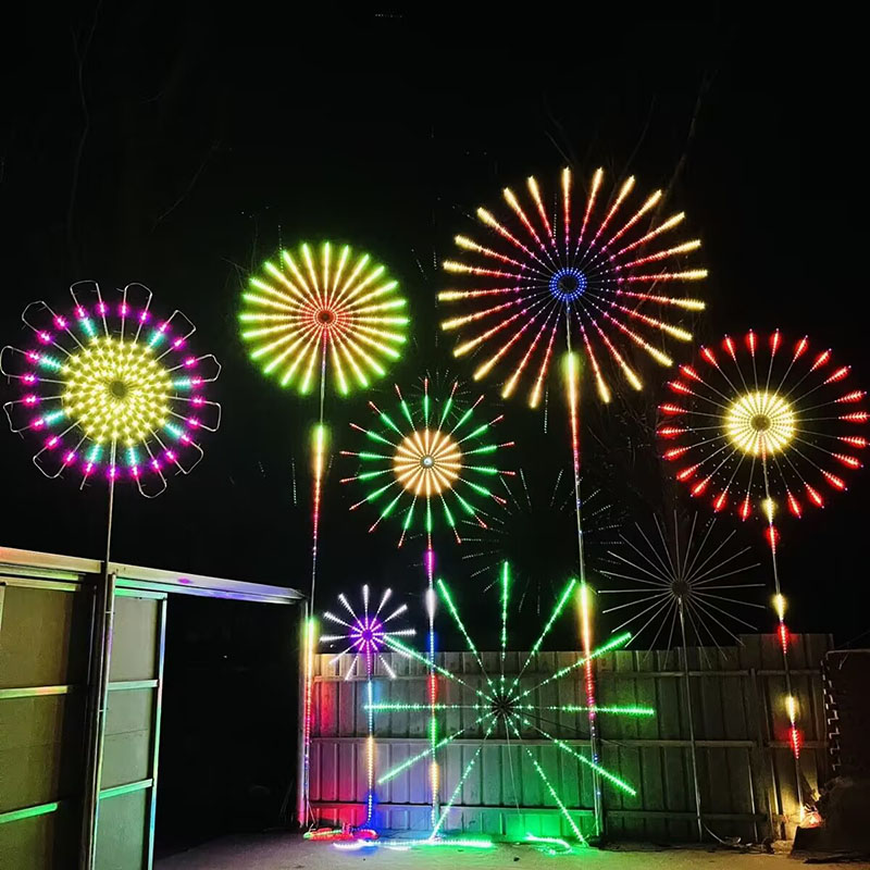 Outdoor Lighting Year Round - Çift Taraflı Yel Değirmeni Şeklinde Dönen