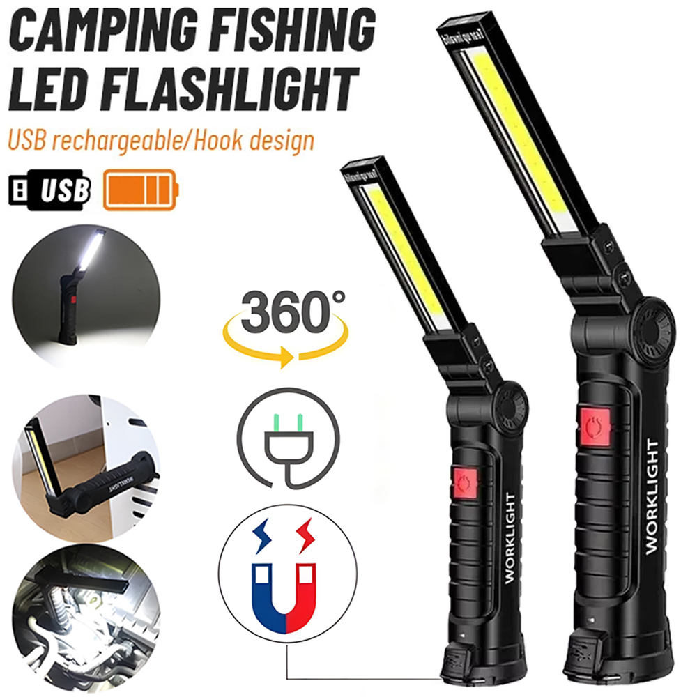 Outdoor Lighting House - LED COB El Feneri USB Şarj