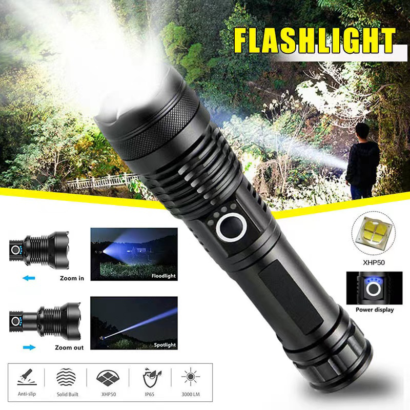 Outdoor Lighting Diy - Yüksek Güçlü XHP70 Led El Feneri