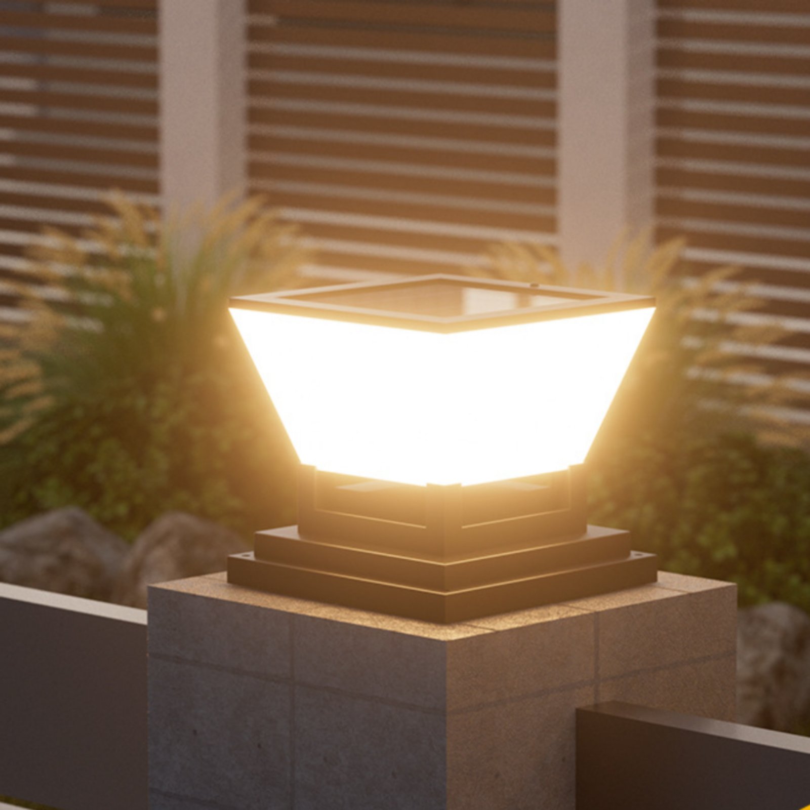 Outdoor Lighting For Fence - Güneş Enerjili Direk Lambası Suya Dayanıklı