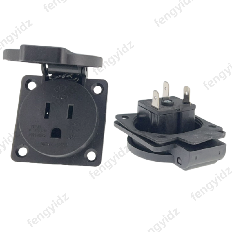 Siyah 125 V 15A 20A IP44 CE Am - Outdoor Lighting Japan incelemesi ve fiyatı