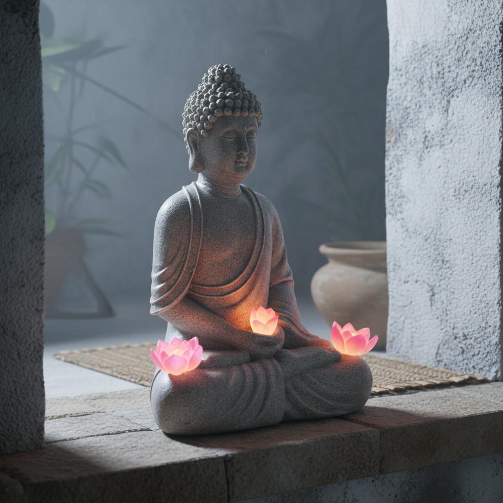 Güneş enerjili Buda Heykeli Dı - Outdoor Lighting Modern incelemesi ve fiyatı