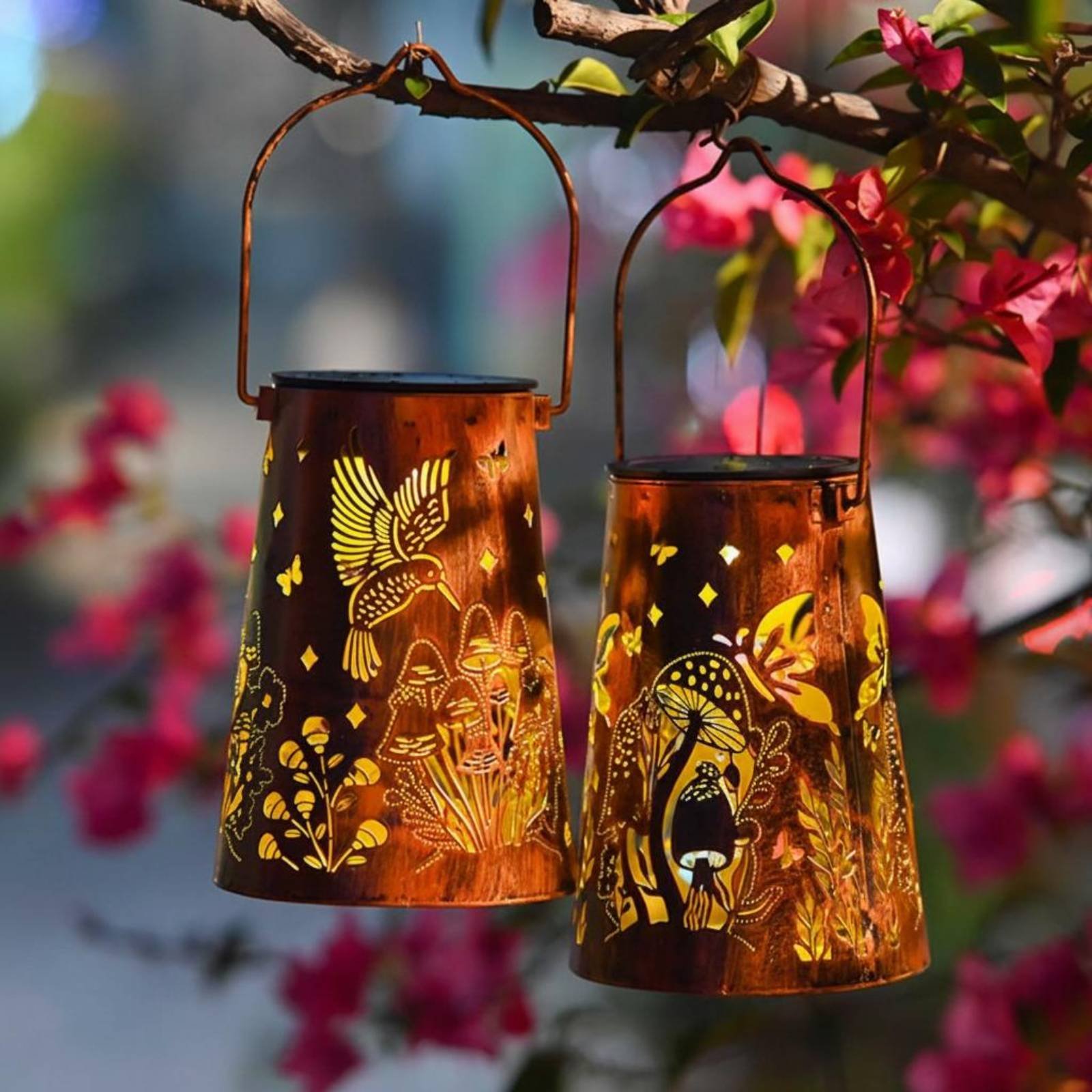 Çiçek Bahçesi Fener Desenli Ba - Hanging Outdoor Lighting incelemesi ve fiyatı