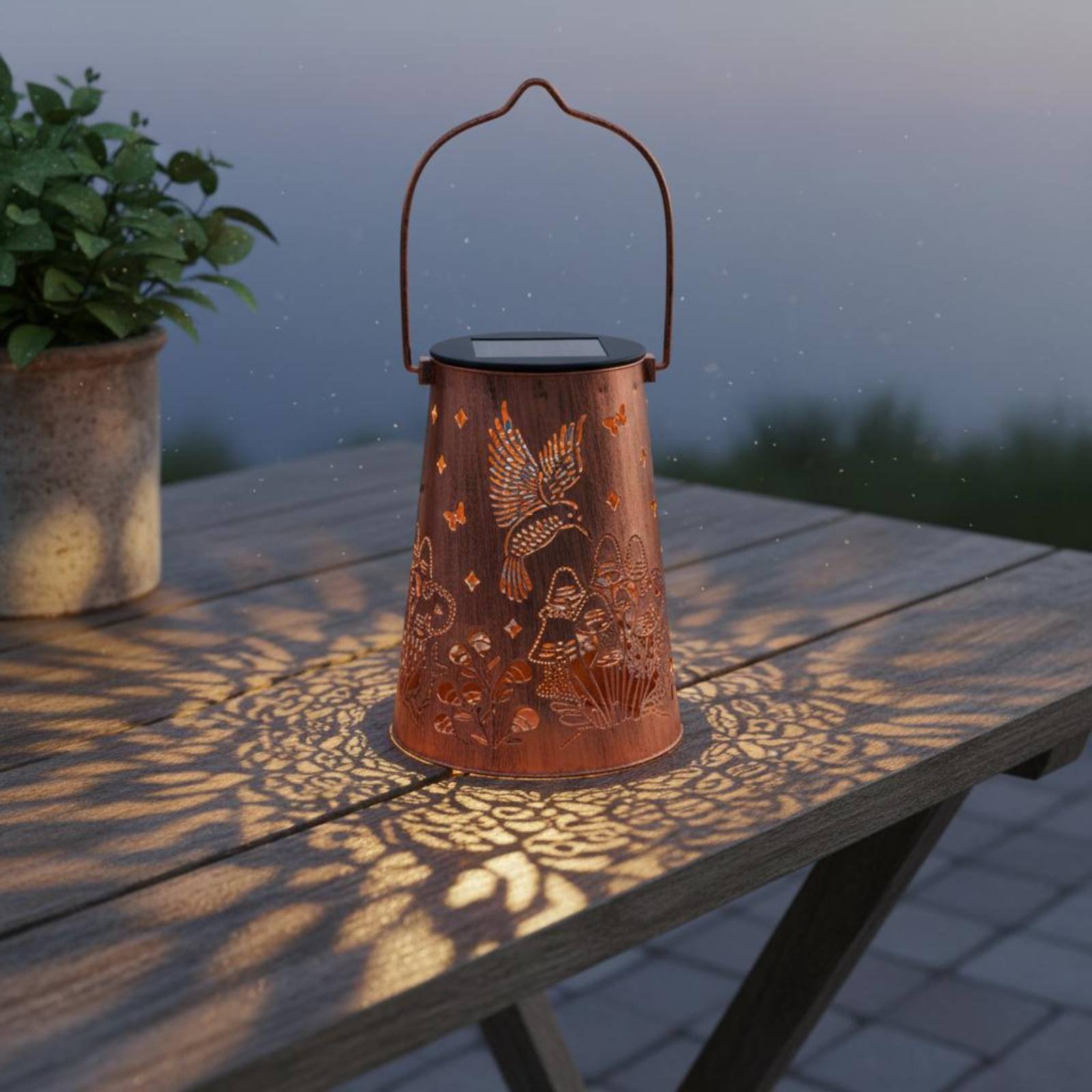 Çiçek Bahçesi Fener Desenli Ba - Hanging Outdoor Lighting incelemesi ve fiyatı