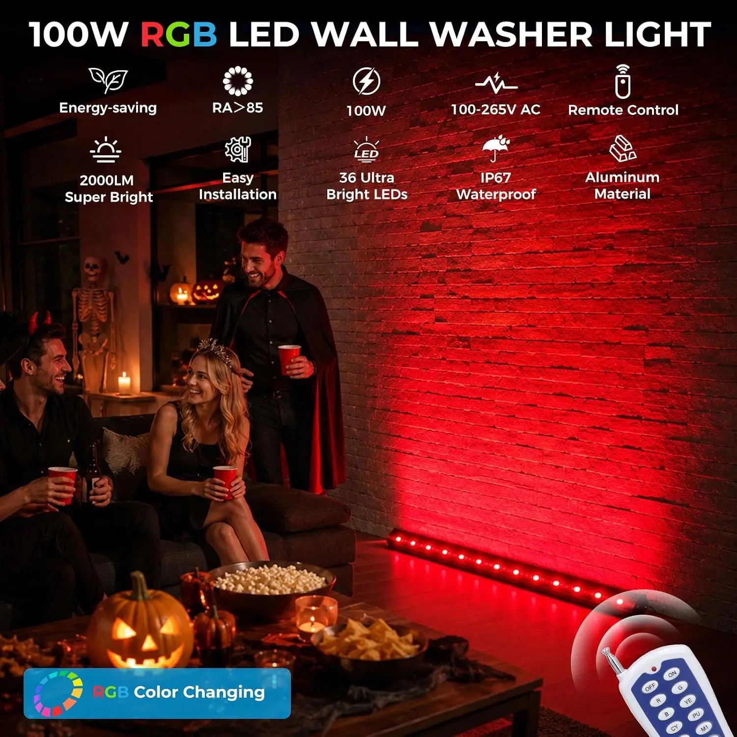 2'li Paket RGB Duvar Yıkama La - Color Changing Outdoor incelemesi ve fiyatı