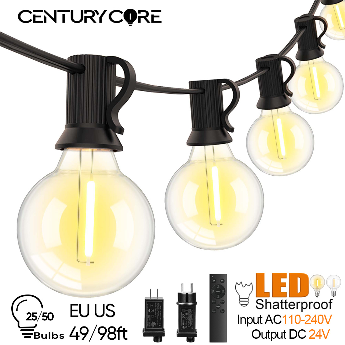 15M 30M Led G40 Dize Işık 24V  - Outdoor Lighting Year Round incelemesi ve fiyatı