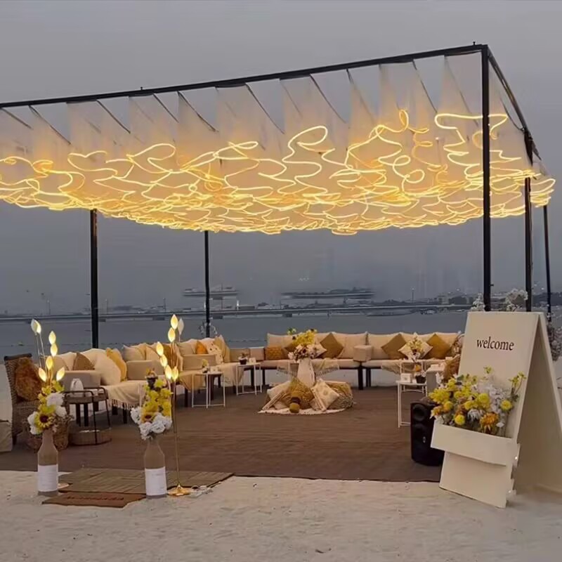 Düğün Tavan Süslemesi Açık Hav - Outdoor Lighting Event incelemesi ve fiyatı