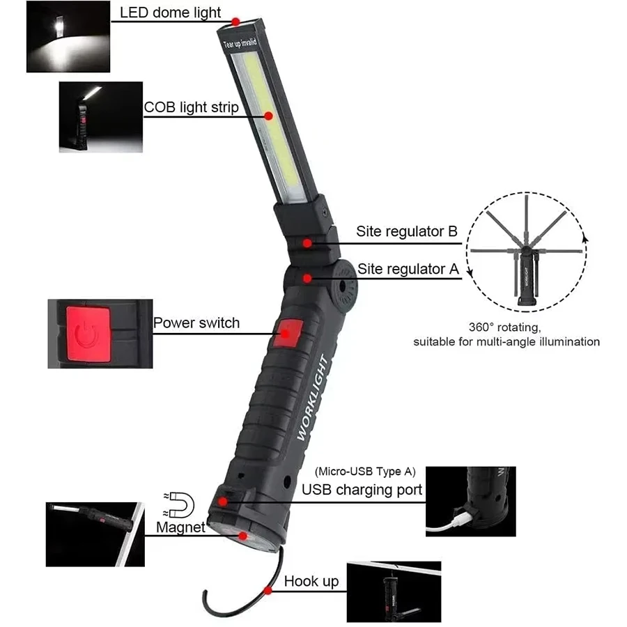 Yeni Taşınabilir COB LED El Fe - Hanging Outdoor Lighting incelemesi ve fiyatı