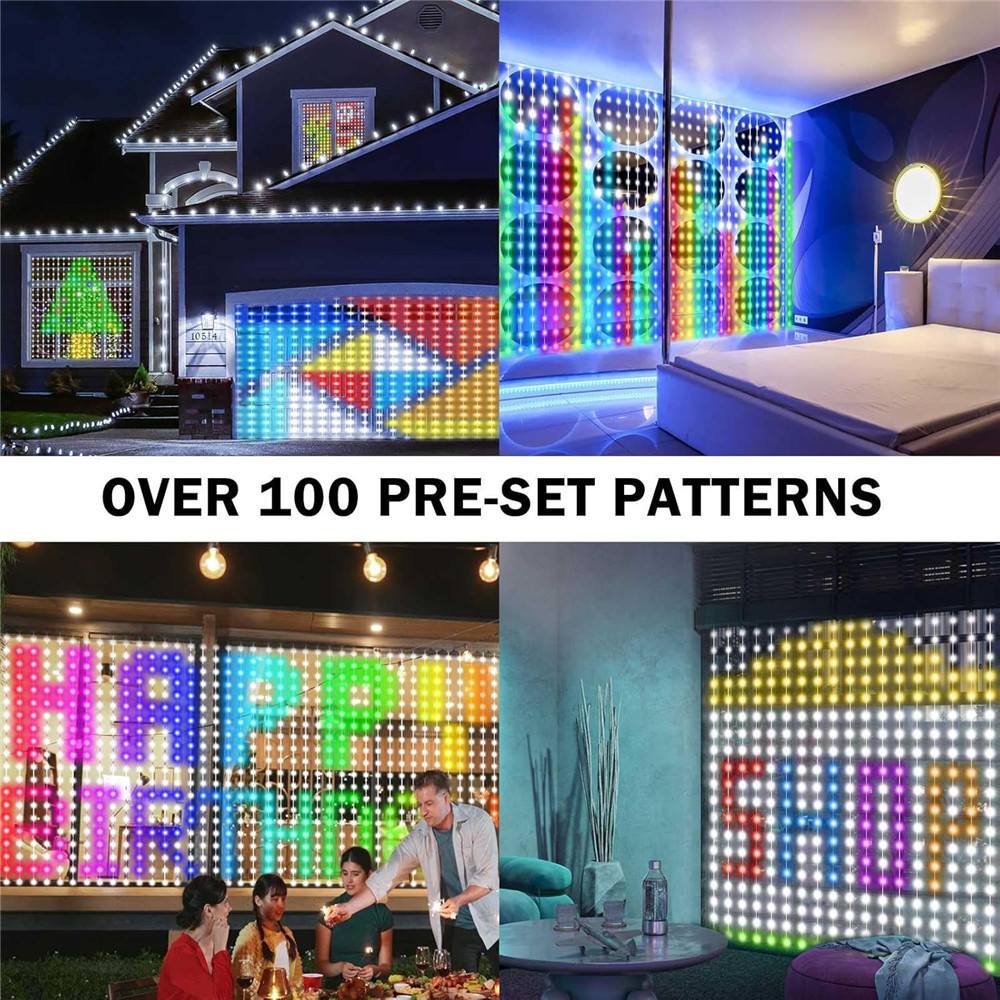 1/2 adet 400LED perde ışıkları - Outdoor Lighting Diy incelemesi ve fiyatı