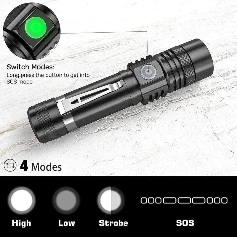 T6 LED Şarj Edilebilir El Fene - Outdoor Lighting House incelemesi ve fiyatı
