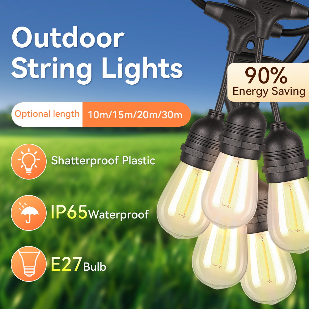E27 Dış Mekan Işık Zinciri LED - Outdoor Lighting Uk incelemesi ve fiyatı